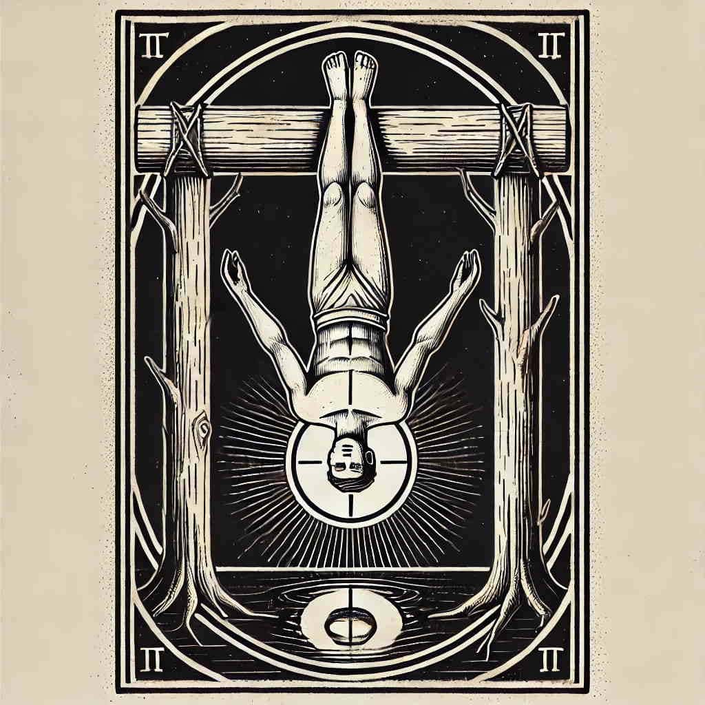 12th arcana «The Hanged Man» in the Destiny Matrix Chart