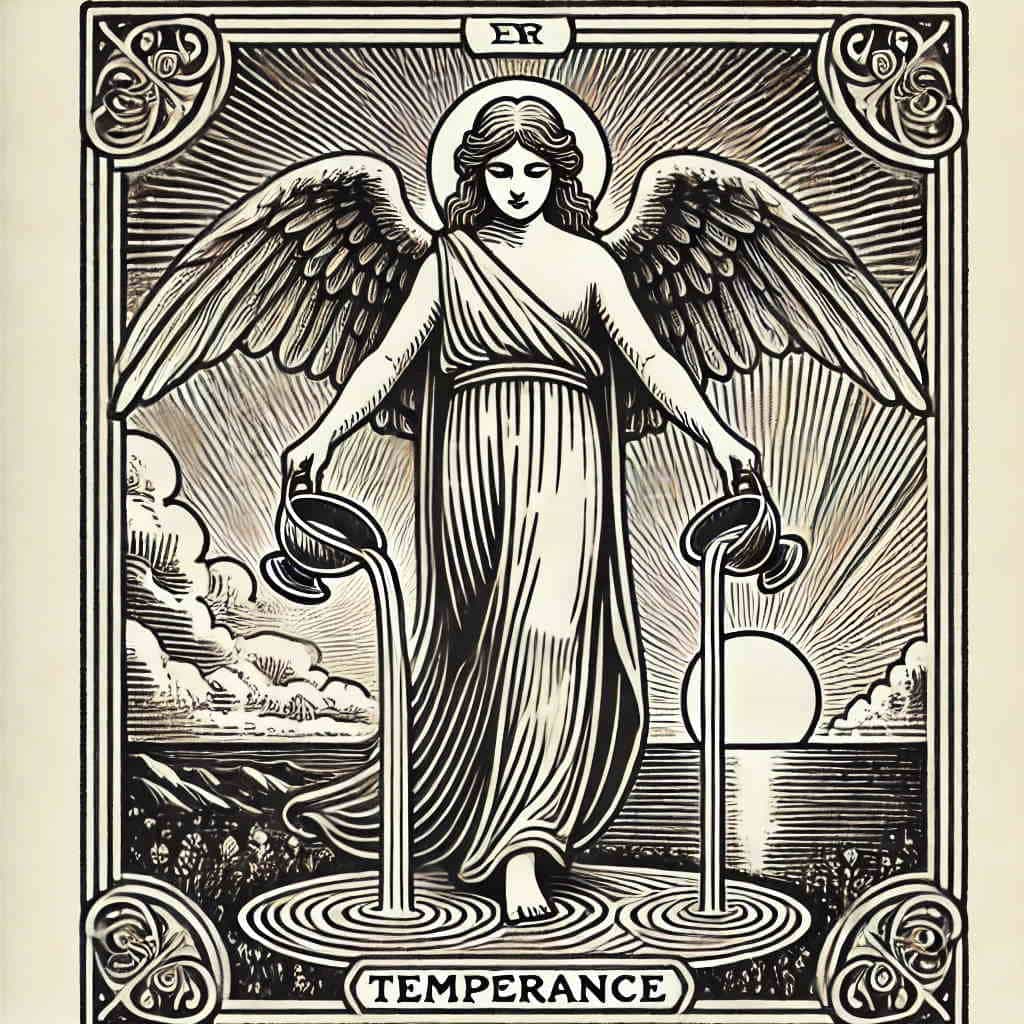 14 arcana «Moderation» in the Destiny Matrix Chart
